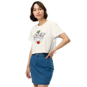 Periods Give Life Women’s crop top